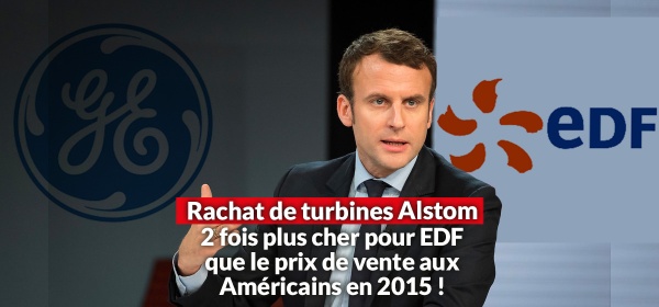 Emmanuel Macron turbines arabelle 2 fois plus cher qu'à la vente
