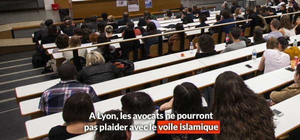 A Lyon, les avocats ne pourront pas plaider avec le voile islamique