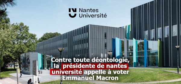 presidente nantes universite appelle voter macron