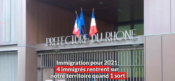 4 etrangers rentrent en France pour 1 sortant