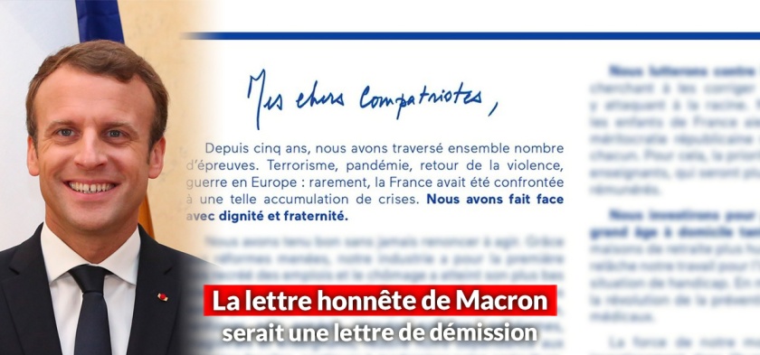lettre honnete macron demission