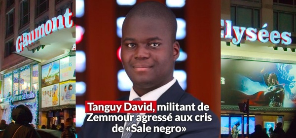 tanguy david, militant noir de Zemmour agressé aux cris de "sale negro" sur les Champs-Elysées"