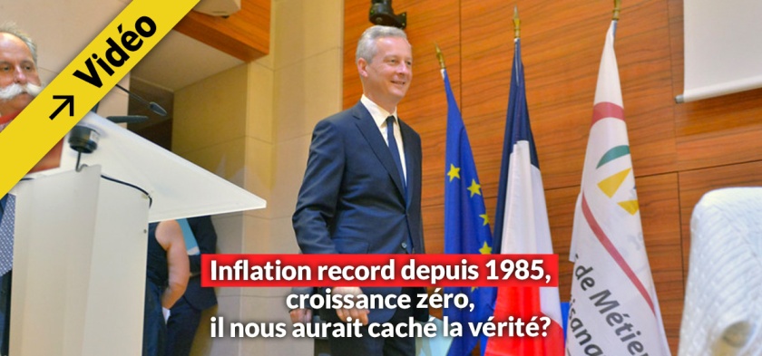 le maire dissimulation inflation croissance