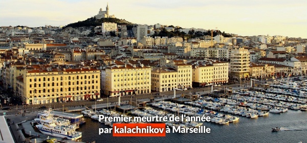 Premier meurtre de l'année par kalachnikov à Marseille