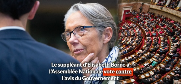 Le suppléant d'Elisabeth Borne vote contre l'avis gouvernement à l'Assemblée Nationale
