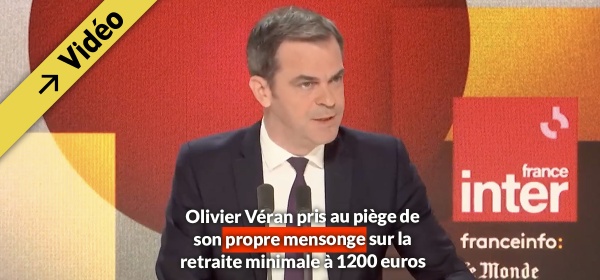 Olivier Véran pris au piège de son propre mensonge sur la retraite minimale à 1200 euros