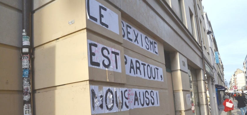 sexisme collage rue Tétière