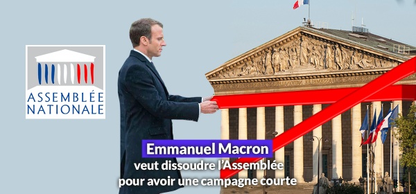 Emmanuel Macron envisage la dissolution de l'Assemblée nationale