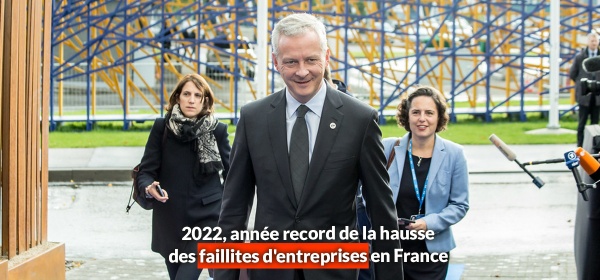 2022, année record de la hausse des faillites d'entreprises en France